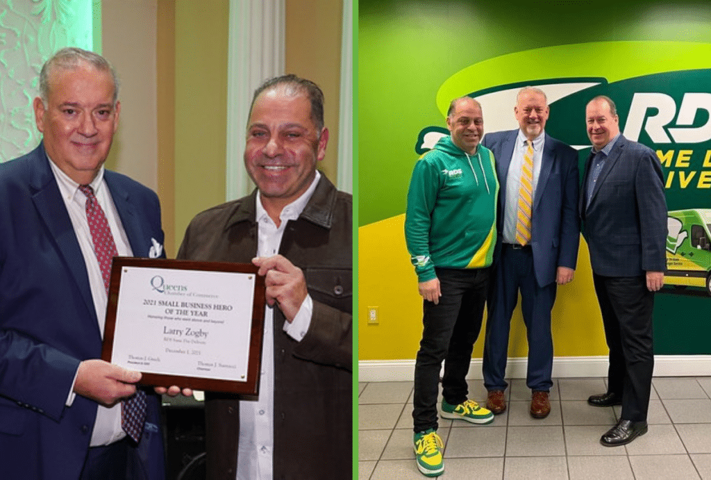 CEO, Zogby recently had a meet and greet with the president and CEO Thomas Grech from the Queens Chamber of Commerce and Timothy Merges, Tforce Logistics.