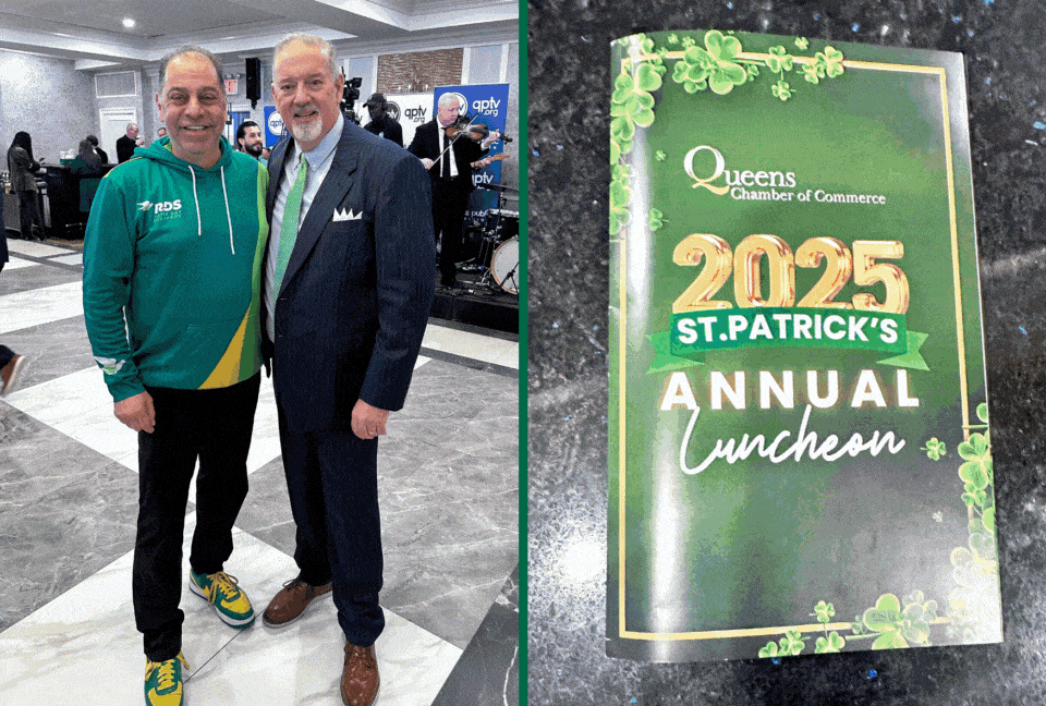 St. Patrick's Day community celebration highlighting last mile delivery service