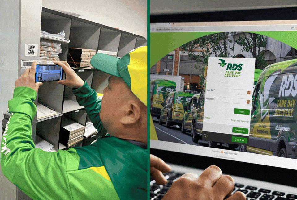 Real-time delivery tracking portal showing shipment visibility and logistics management